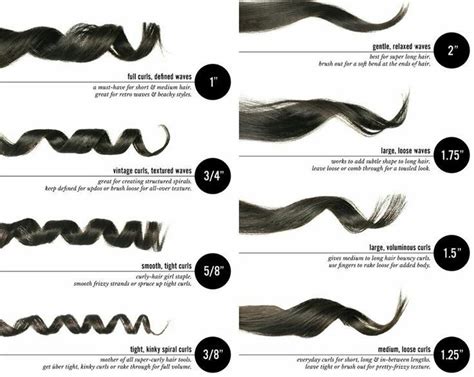 Curling iron sizes — How it changes your look? | H A I R | Perms for ...