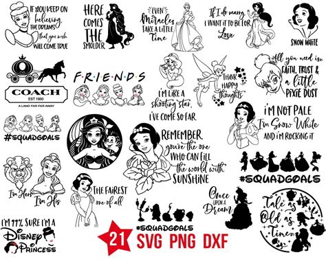 Disney princess quotes svg, princesses quotes | BOXMEDIART Svg Cut ...