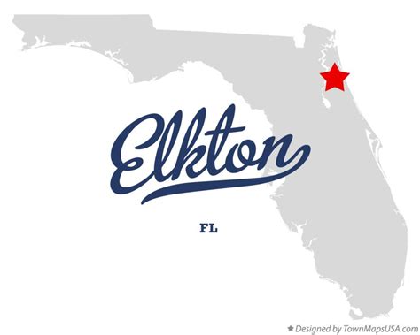 Map of Elkton, FL, Florida