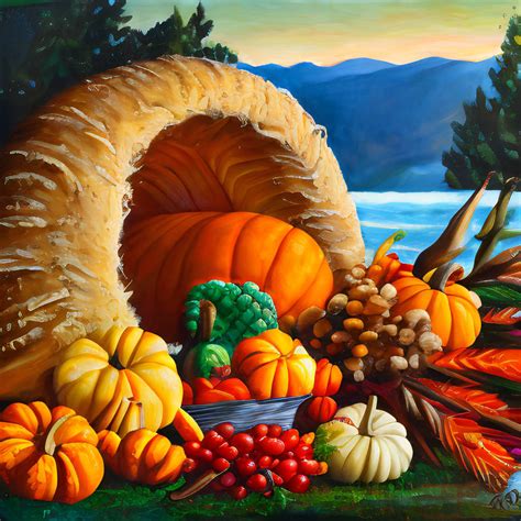 A Thanksgiving Cornucopia by LoloTheDabbler on DeviantArt