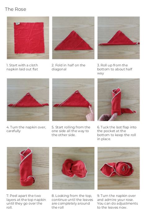 Cloth napkin folding – Dagmar Timler