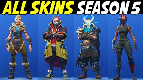 Get New Fortnite Skins Season 5 PNG