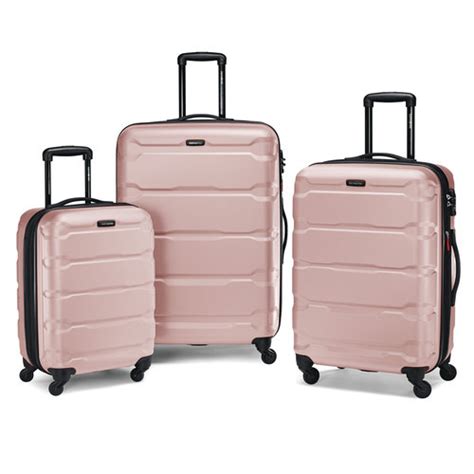 Samsonite Omni 3 Piece Hardside Luggage Nested Spinner Set - Pink