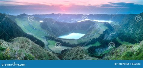 Mountain Landscape Ponta Delgada Island, Azores Stock Photo - Image of ...