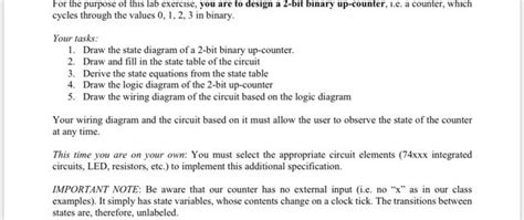 Solved Design a 2-bit binary up-counter, i.e. a counter, | Chegg.com