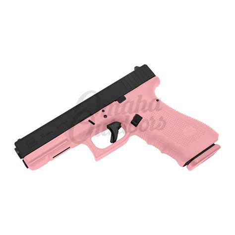 Glock 17 Gen 4 Victoria Pink Pistol 17 RD 9mm Flat Black Slide - Omaha ...