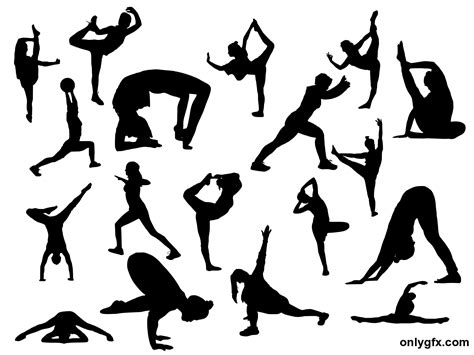 18 Fitness Silhouette (PNG Transparent) | OnlyGFX.com