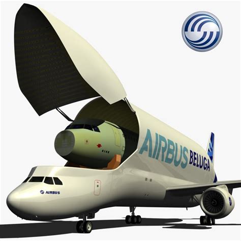 3d model airbus a300 600st beluga