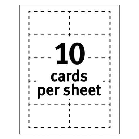 Avery® Clean Edge Business Cards, Laser, 2 x 3 1/2, White, 1000/Box ...