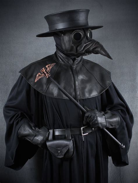 Jackdaw leather plague doctor mask black | Plague doctor, Doctor mask ...