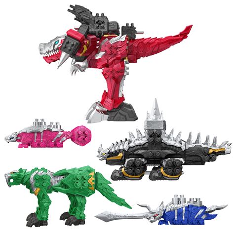 Buy Power Rangers Dino Fury Megazord Mega Pack 5-Pack Zord Action ...