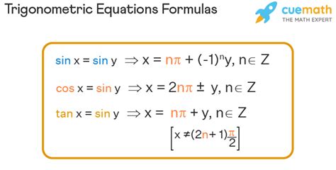 Trigonometric Equations - Formula, Solution, Steps to Solve, Examples