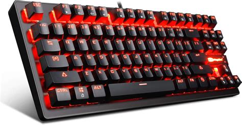 Mechanical Gaming Keyboard - MK1 RED LED Backlit Mechanical Keyboards ...