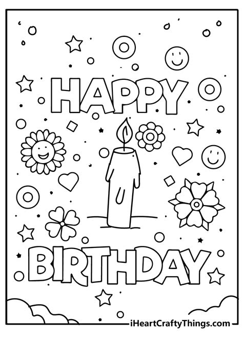 Birthday Coloring Pages Printable