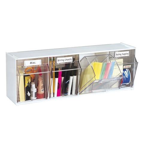 Tilt Bin® Interlocking Storage Organizer | Storage bins, Storage, Bins