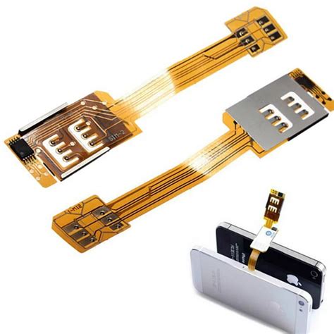 1PC Smartphone SIM Card Adapter For iPhone 5/6 Portable Dual SIM Card ...