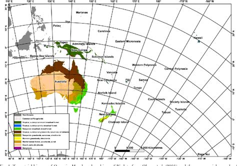 Oceania Climate Map