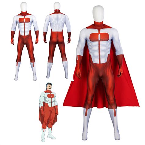 Omni-Man Costume Nolan Grayson Cosplay Superhero Jumpsuit Halloween Ca ...