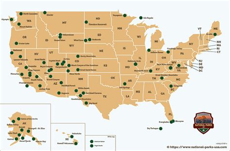 National Parks Us Map - Verla Jeniffer