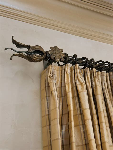 Wrought Iron Curtain Rods And Finials | Home Design Ideas