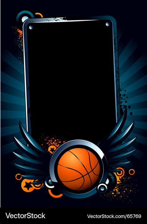 Basketball banner Royalty Free Vector Image - VectorStock