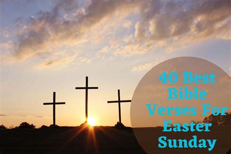 40 Best Bible Verses For Easter Sunday – Bible Verses of the day