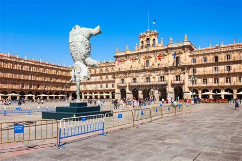 Plaza Mayor Main Square in Salamanca, Spain Editorial Stock Photo ...