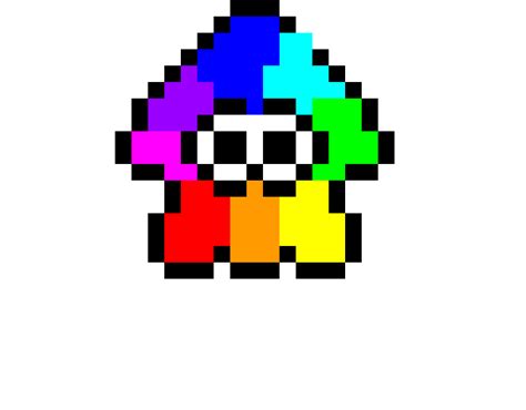 Rainbow pixel art