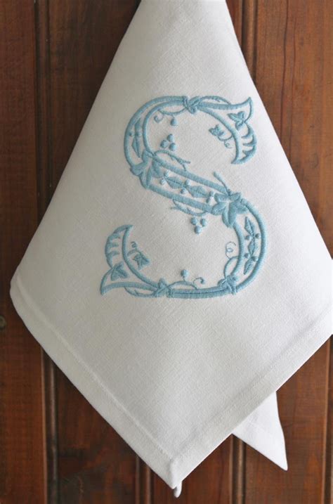 Monogrammed Napkins Monogram Napkin Personalized | Etsy