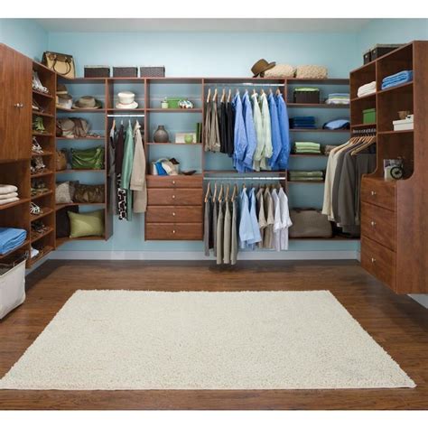 Easy Track 35-IN X 14-IN CHERRY WOOD SHLVS in the Wood Closet Shelves ...