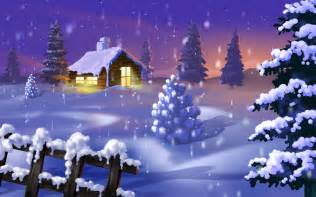 Beautiful Winter Night Wallpaper Free Download