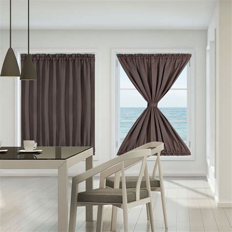 French Door Curtains Thermal Insulated Blackout Curtain Door Window ...