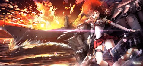 Wallpaper : anime, Kantai Collection, Yamato KanColle, screenshot ...