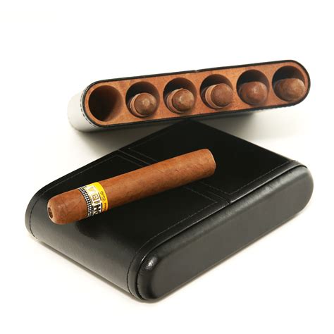 6 Cigar Leather Travel Humidor - Cigar Star - Cigar Humidors and Cigar ...