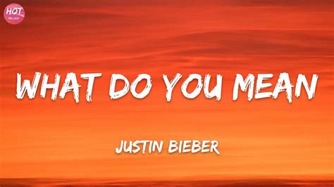 Justin Bieber - What Do You Mean (Lyrics) - YouTube