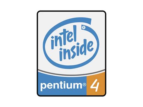 Intel Pentium 4 Processor Logo PNG vector in SVG, PDF, AI, CDR format