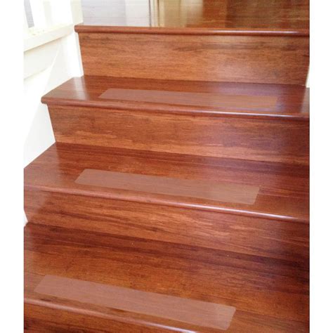 Safety Treads Clear PEVA Plastic Stair Tread Cover Show Natural Steps 4 ...