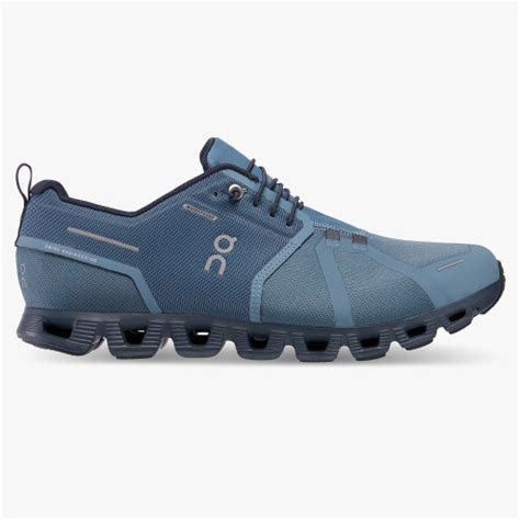 On Running Cloud Shoes Men's Cloud 5 Waterproof-Metal | Navy ...