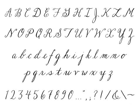 13 Handwriting Alphabet Fonts Images - Cursive Font Alphabet Letters ...