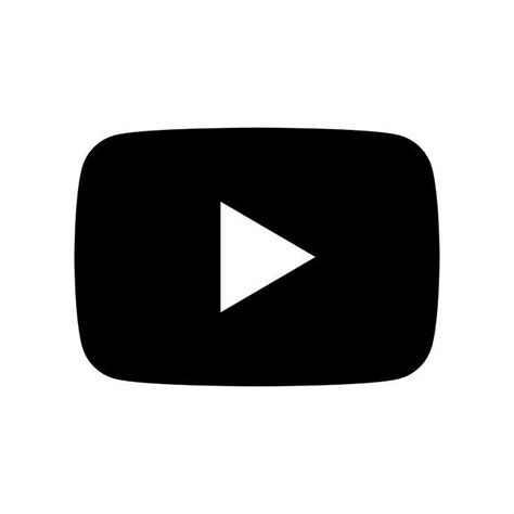 Youtube Logo Black and White Png