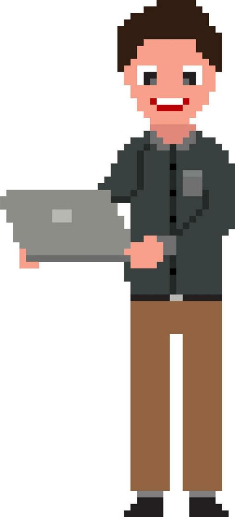 Pixel art illustration of man. 24832655 Vector Art at Vecteezy