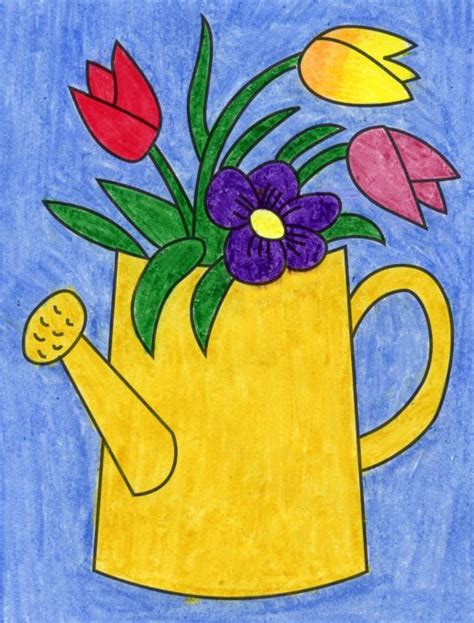 How to Draw a Bouquet of Flowers · Art Projects for Kids