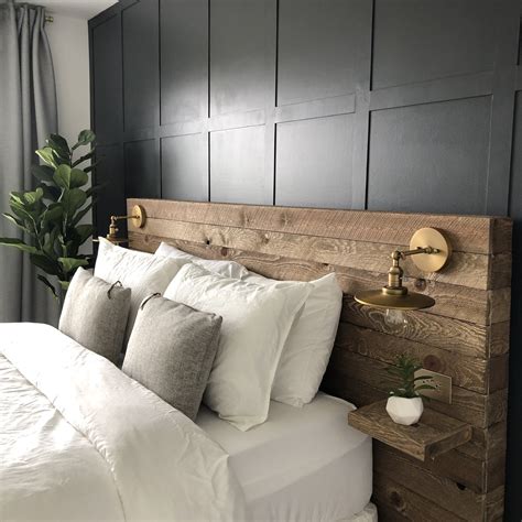 DIY Reclaimed Wood Headboard — Colors and Craft