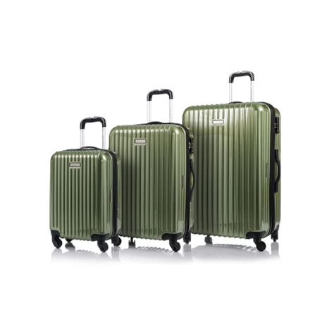 CHAMPS Luggage Galaxy Collection 3-Piece Hard Side 4-Wheeled Expandable ...