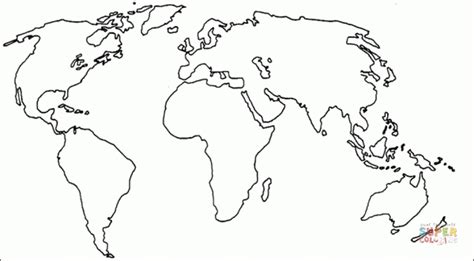 Get This World Map Coloring Pages Free for Kids e9bnu