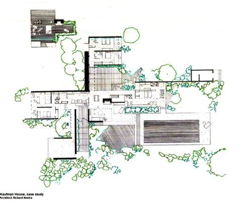 Richard Neutra Kaufmann House Floor Plans richard neutra , deserts and ...