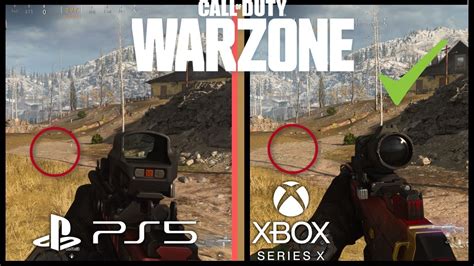 Call Of Duty Warzone Ps Vs Xbox Series X Graphics Fps Comparison ...