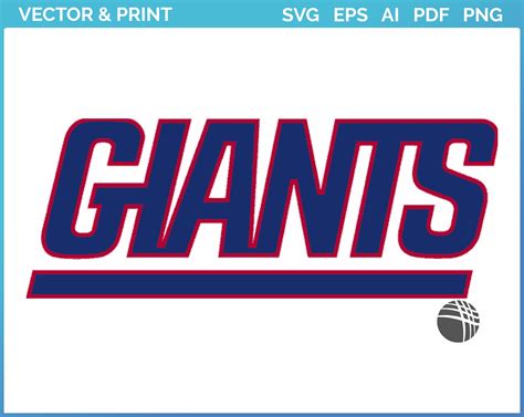 New York Giants - Wordmark Logo (1976) - Football Sports Vector SVG ...