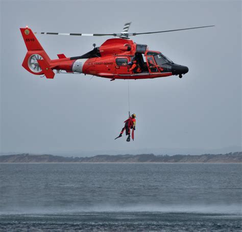 Coast Guard helicopter water rescue demonstration at Breakwater – Not ...