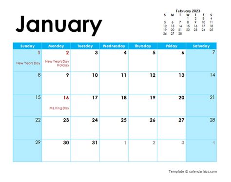 Word 2023 Calendar Template - Time and Date Calendar 2023 Canada